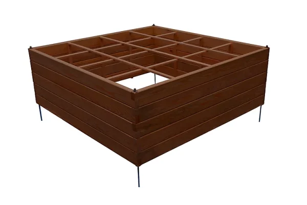 soldes en ligne Castorama Carré Potager 126 X 126 X H.45 Cm 1