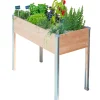 Les achats en ligne Castorama Carré Potager Sur Pieds Mon Petit Potager Design GM 100 X 45 X H.80 Cm 7