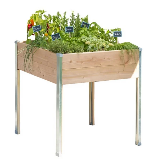 Achat Castorama Carré Potager Sur Pieds Mon Petit Potager Design GM 80 X 75 X H.80 Cm 1