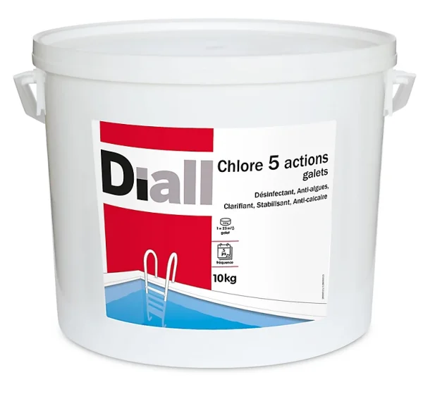 destockage Castorama Chlore 5 Actions Galets 10kg 1