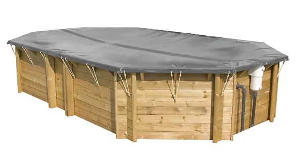 l'unique style Castorama Couverture D’hivernage Et Sécurité Pour Piscine Bois Pool’n Box 1