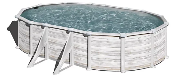 Castorama Piscine Acier Aspect Bois Gré Groenland 6,34 X 3,99 X H.1,32 M prix le plus bas 1