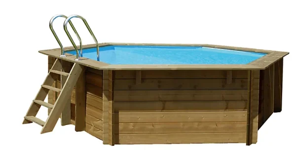 Castorama Piscine Bois Blooma Lunda Liner Bleu ø4,12 X H.1,19 M grande popularité 1