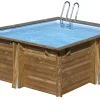 Castorama Piscine Bois Carrée Sunbay Carra 3,05 X 3,05 X H.1,19 M magasin pour 7