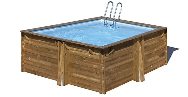 Castorama Piscine Bois Carrée Sunbay Carra 3,05 X 3,05 X H.1,19 M magasin pour 1