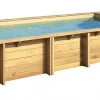 grande marque pas cher Castorama Piscine Bois Pool’n Box 6,10 X 2,37 X H.1,33 M + Coffre De Rangement 7