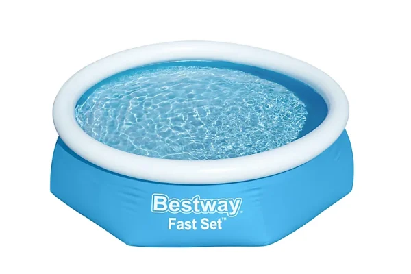 aux meilleurs prix Castorama Piscine Hors Sol Autoportante Ronde Bestway Fast Set ø2,44 X H.0,61 M 1