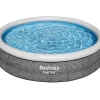 Castorama Piscine Hors Sol Autoportante Ronde Effet Bois Bestway Fast Set ø3,66 X H.0,76 M dernières 7