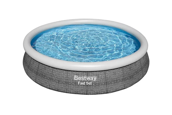 Castorama Piscine Hors Sol Autoportante Ronde Effet Bois Bestway Fast Set ø3,66 X H.0,76 M dernières 1