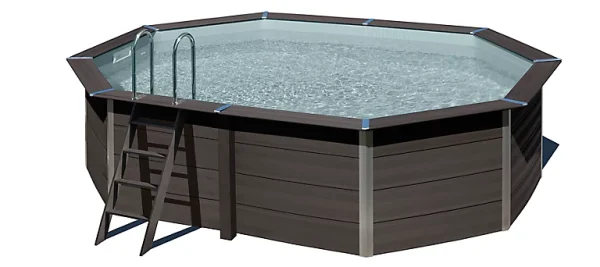 boutique en ligne france Castorama Piscine Hors Sol Composite Gris Gré 5,24 X 3,86 X H.1,24 M 1