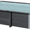 Top ventes Castorama Piscine Hors Sol Composite Gris Gré 6,64 X 3,86 X H.1,24 M 7