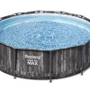 Castorama Piscine Hors Sol Tubulaire Effet Bois Ronde Bestway Steel Pro Max ø3,66 X H.1 M pas cher 7