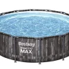 Castorama Piscine Hors-sol Tubulaire Effet Bois Ronde Bestway Steel Pro Max ø4,27 X H.1,07 M aux meilleurs prix 5