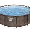 Castorama Piscine Hors-sol Tubulaire Effet Rotin Ronde Bestway Steel Pro Max™ ø3,66 X H.1 M ultratendance 5