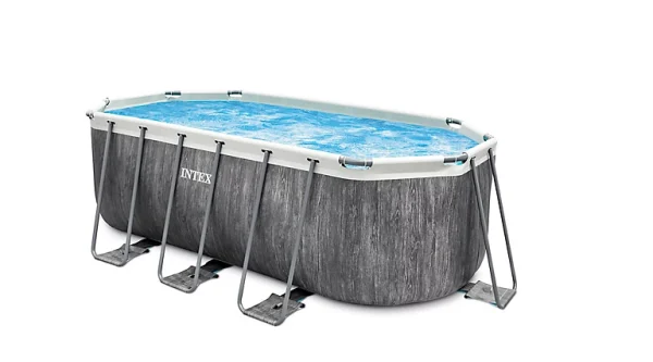 magasin france Castorama Piscine Hors Sol Tubulaire Ovale Intex Baltik 4,00 X 2,00 X H.1,22 M + épurateur 1