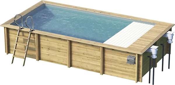 Castorama Piscine Urbaine MyPool XL 6,50 X 3,50 X H.1.33 M + Couverture Automatique prix abordable 1